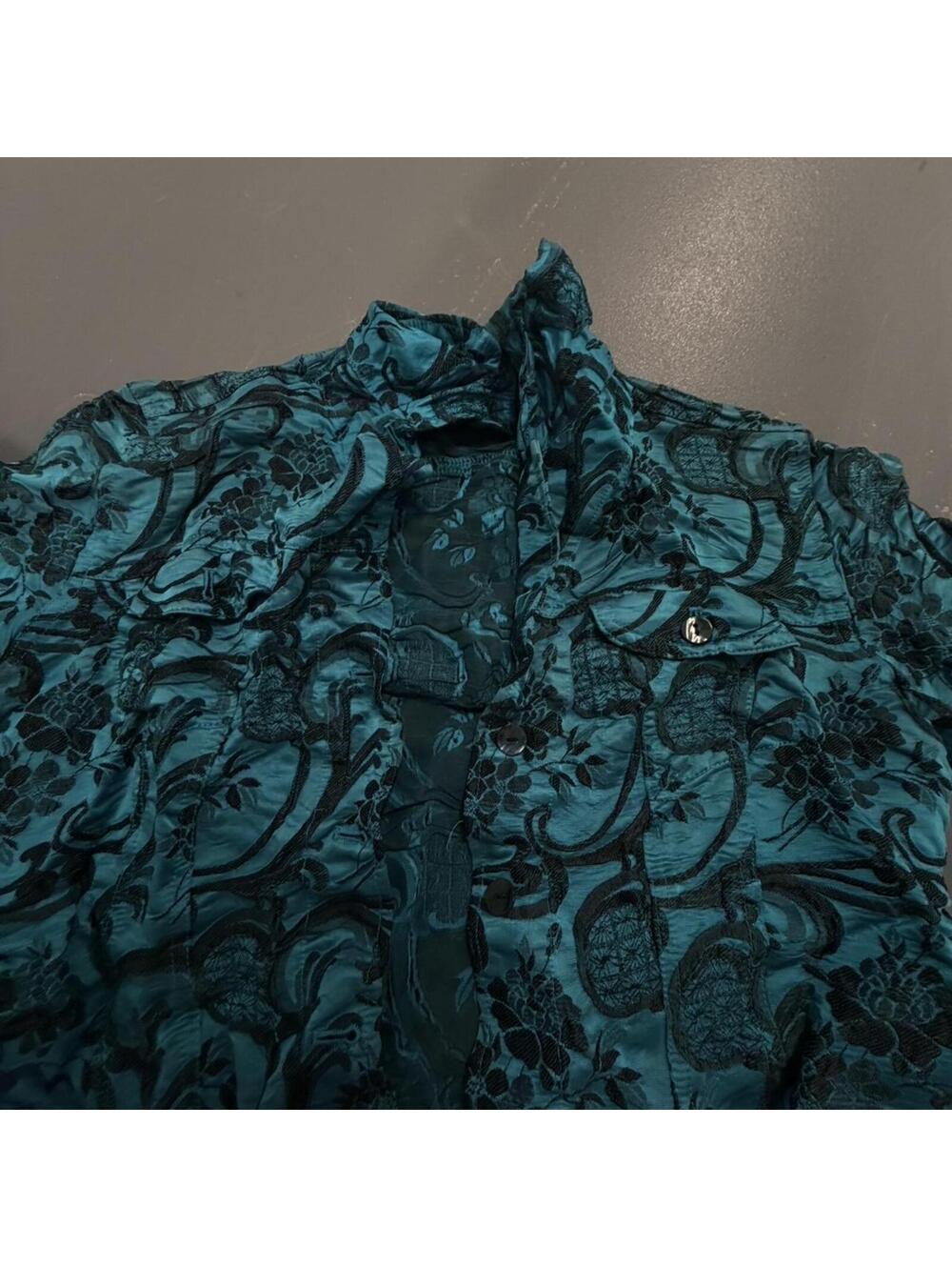 Chico's Women's Blue and Green Shirt